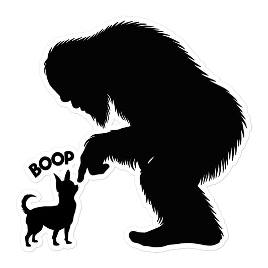 Bigfoot Chihuahua Boop Sticker - I Love Cryptids
